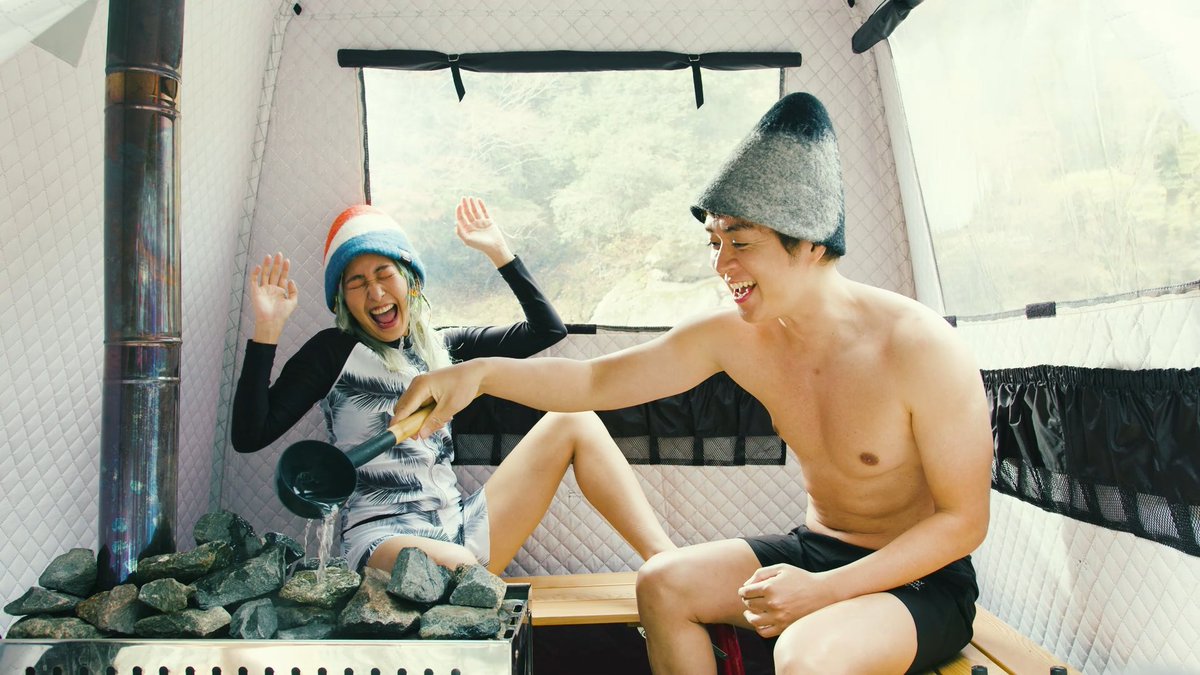 pepsi_jpn's tweet photo. #ペプシサウナ  グッズプレゼント第2弾の撮影モデルは、サウナが大好きな

ヒャダインさん @HyadainMaeyamad
あっこゴリラさん @akko_happy_b

みなさんもぜひ、かっこよく #ペプシサウナ をきめちゃってください！ https://t.co/o2DAqIRb2p