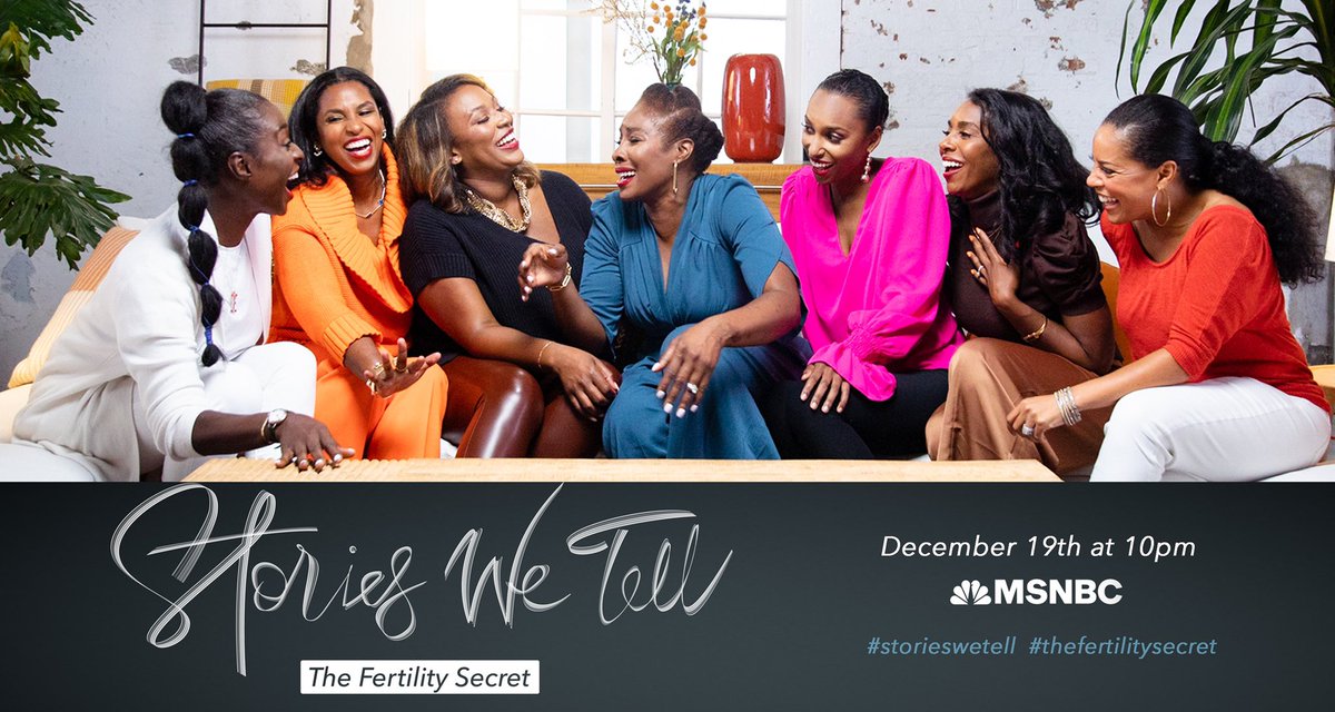 SheinelleJones's tweet photo. Please join us right now on @msnbc #storieswetell #thefertilitysecret https://t.co/LtnNpZtHNd