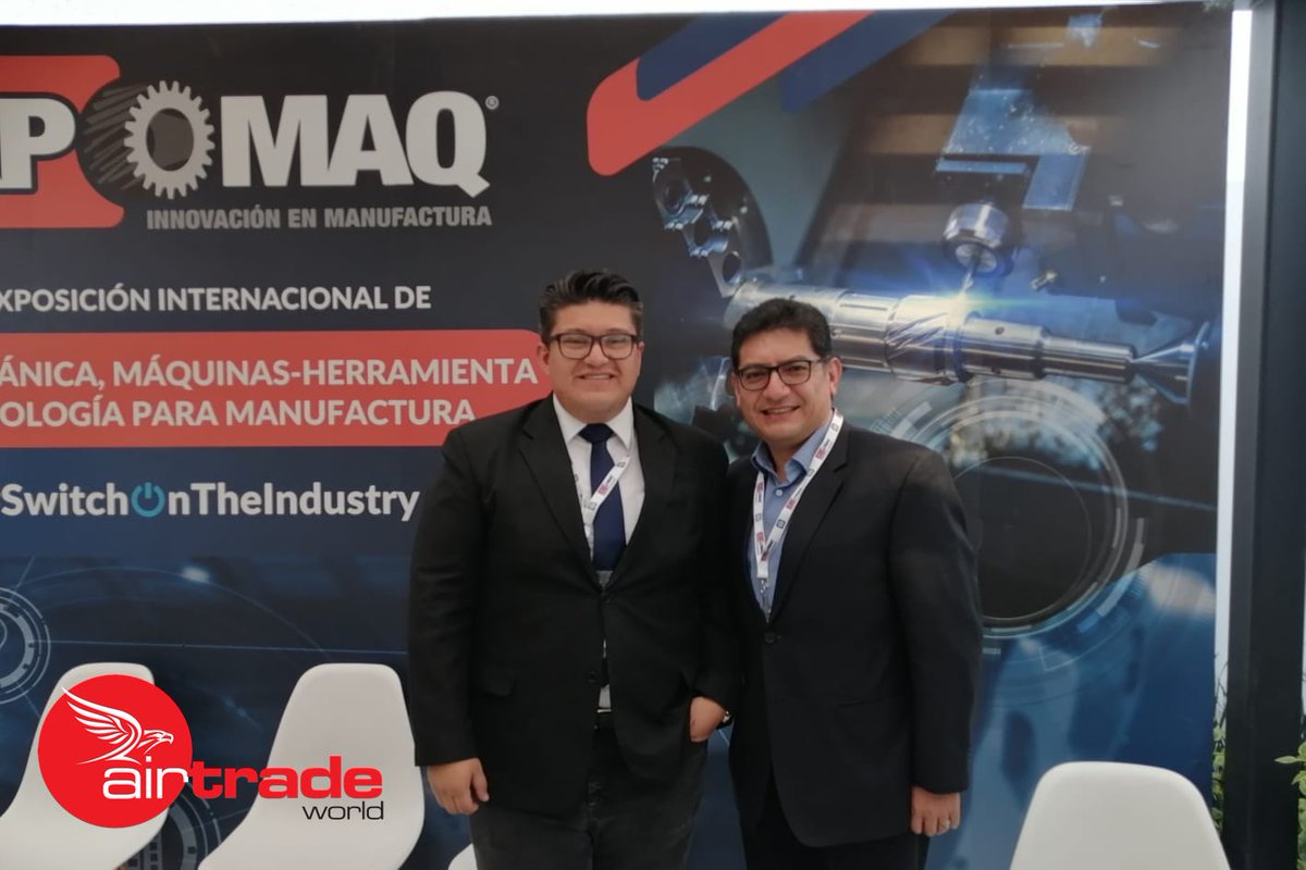 airtradeworld's tweet photo. Fernando Díaz Marín, Director de exposiciones de la @AMDM_MX y Marcos Rosales CEO de #AirTradeWorld en la rueda de prensa para @Expomaq2022.
#Expo #Expomaq #Expomaq2022 #AMDM #Eventos https://t.co/YyUjwe6rtT