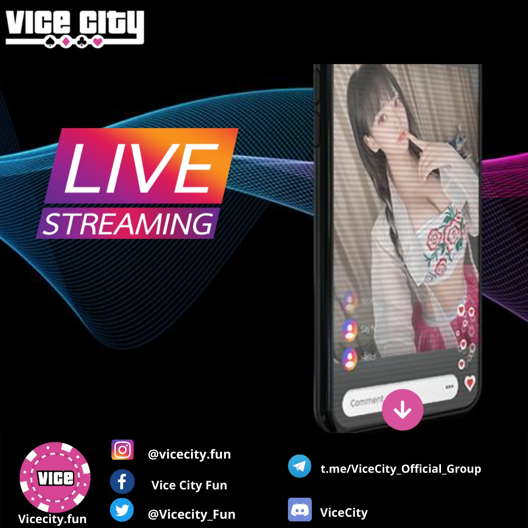 We kick off the new week with an other concept in Vicecity-VICE SREAM.
💫ViceStream is where you come to wind up and relax while you watch your favourite streamer perform for you. 
👉Click vicecity.fun for more detail
👉Buy here: vicecity.fun/sale/
#ViceCity
#Vice