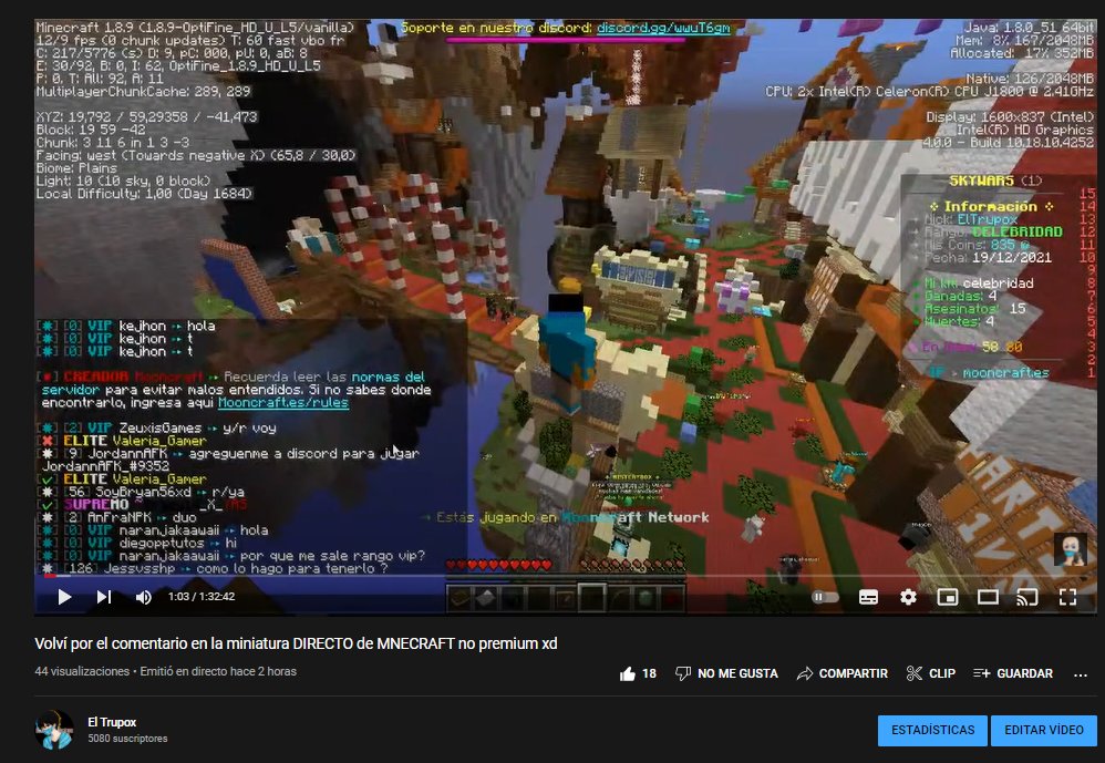 ElTrupox's tweet photo. Hoy realice un directo corto, tenkiu a todas las personas que llegaron a entrar<3 https://t.co/nEemTL9BBx