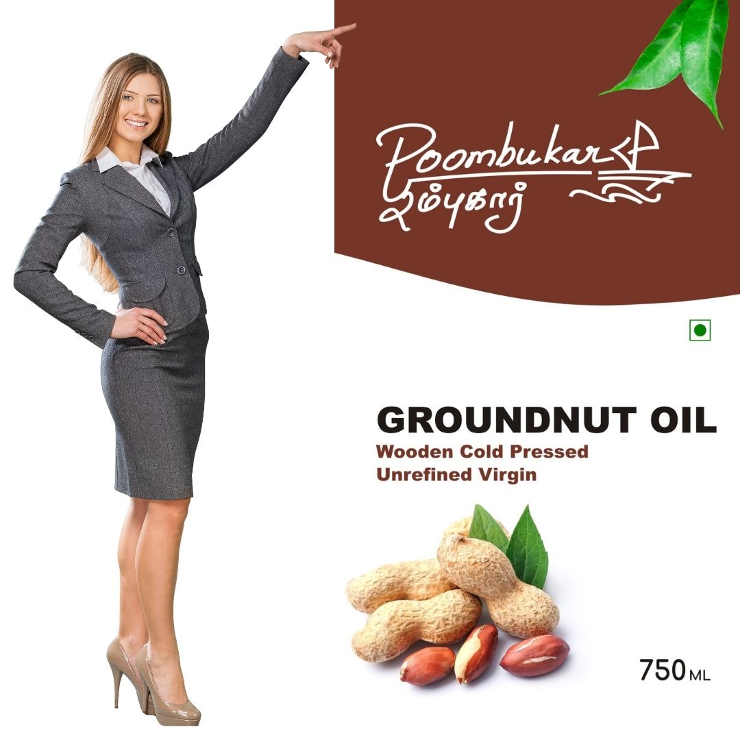 PoombukarOils's tweet photo. Poombukar Wooden Cold Pressed Groundnut oil is high in monounsaturated fat, making it a popular choice for high-heat cooking. It is a good source of vitamin E, which has many health benefits. https://t.co/kMi4pBu0co