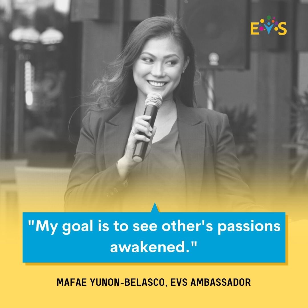 EVS Ambassador, Mafae Belasco (<a href="/mafaeb/">mafaeyunonbelasco</a>) stands firm in her goal of seeing other’s passions awakened through the many things she does. 

What is your goal? Type them down below! ✨

☀️ 𝐅𝐁: Empowered Virtual Services Philippines
☀️ 𝐈𝐆: @empoweredfilipino

#EVS #Empowering