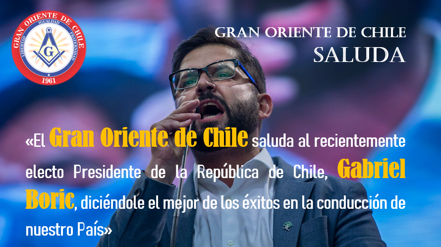 TheSquareMag's tweet photo. The Square Magazine #masonic update RT: @GranOrDeChile… #freemason #freemasonry #masons... Hoy #GabrielBoric se convierte en el Presidente más jóven de la historia de #Chile. En los albores de la naciente #RepúblicaDeChile, el primer mandatario de nu… https://t.co/tPSq0GtDtY