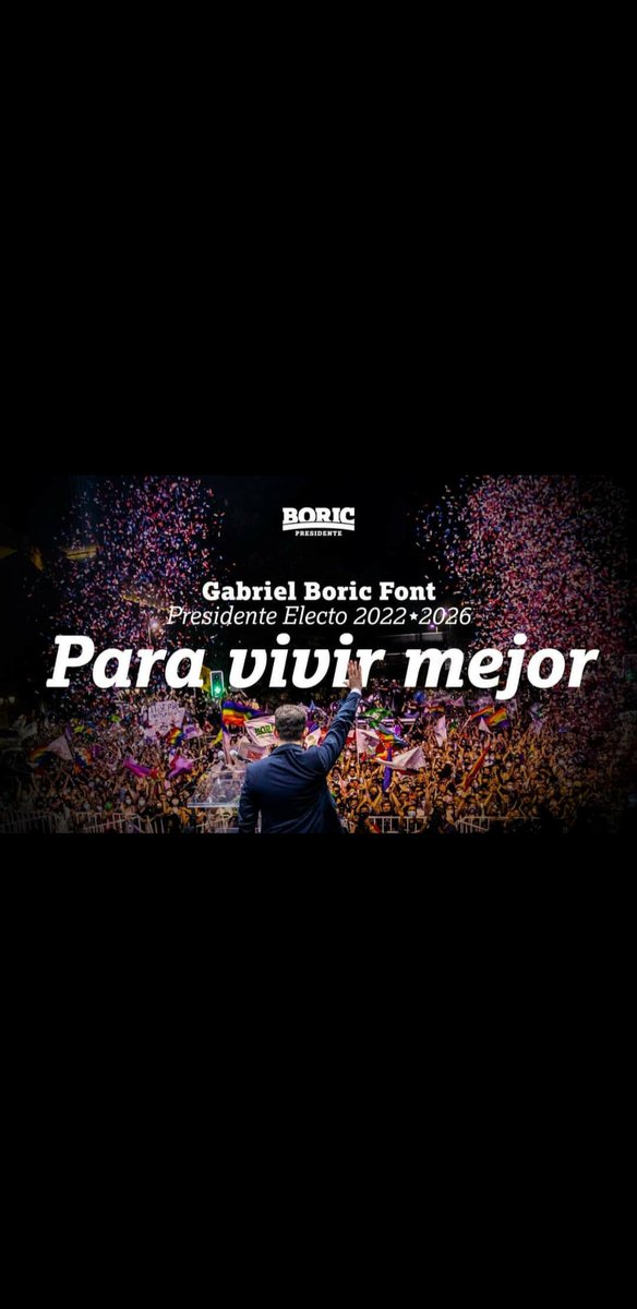 ivan_fuentesc's tweet photo. La fuerza de la unidad puede mucho más que los capitalistas de nuestro país. 
Jamás el miedo vencerá a la esperanza 👍🌳✋
Felicidades Presidente @gabrielboric . https://t.co/aLraYQvhTW