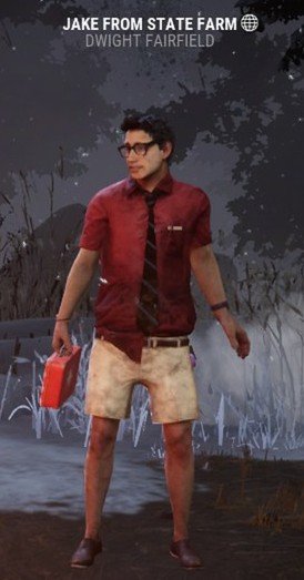 MsGoddessLauren's tweet photo. Met Jake from State Farm βΊ
#DeadbyDaylgiht
#dbd
#dbdusernames https://t.co/uwtP8403pA