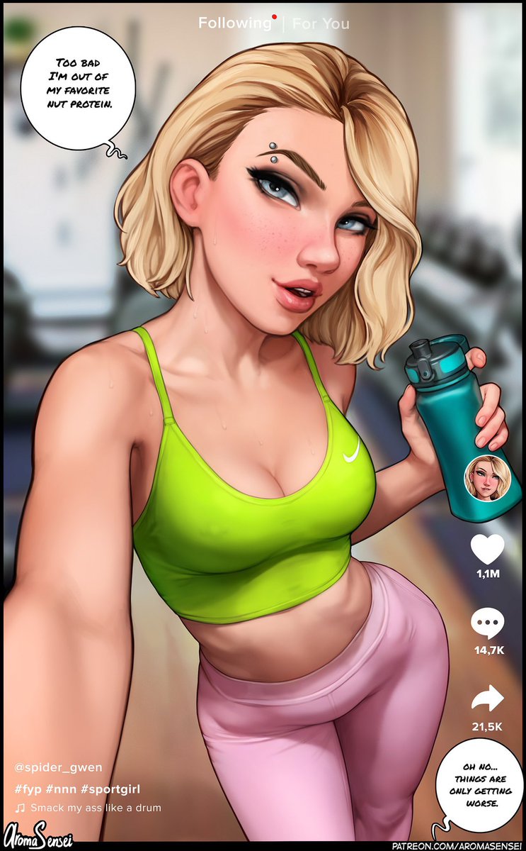 “You haven’t picked up a weight since we got here, are you not interested in working out? Something else holding all your interest?”

Gwen said with a sly smirk,

#LewdRP