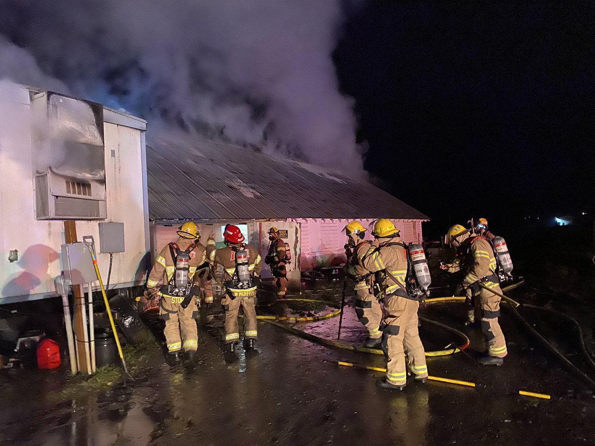 GastonFire's tweet photo. *Update* Fire is mostly out, crews are working on finding hot spots. The fire also involved a work trailer. Attached is a map of approx incident location. https://t.co/lLiMV76pM8