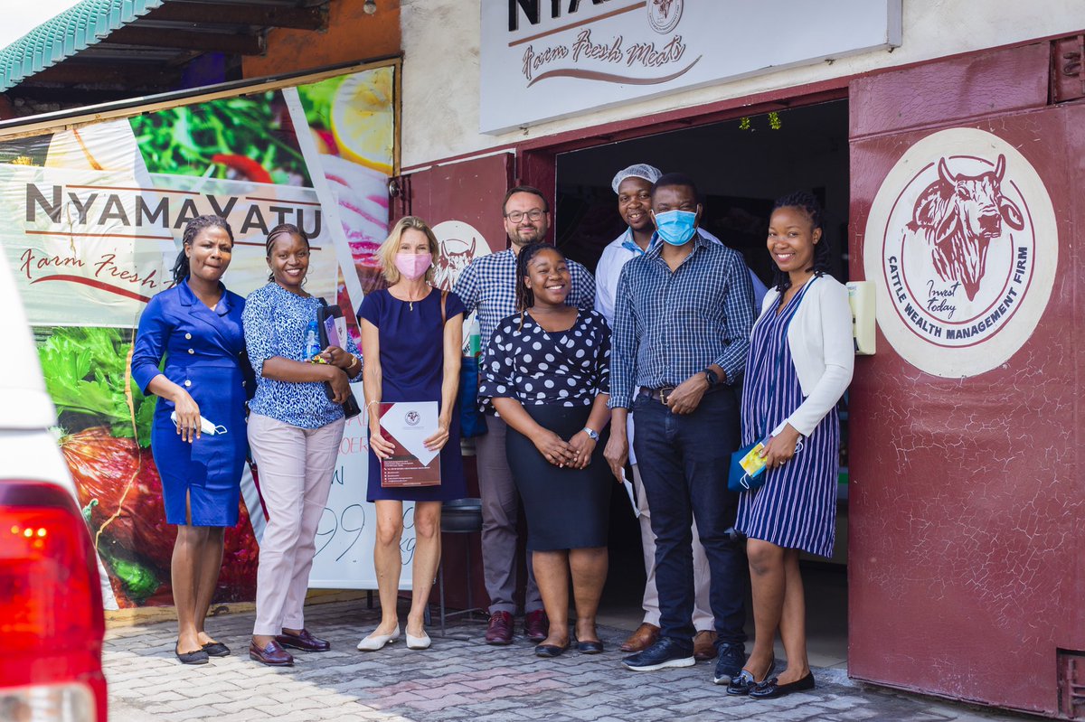 NyamaYatu's tweet photo. It’s been a year since #Nyamayatu opened its first retail store in #Lusaka #Mandevu township. As part of our anniversary highlights,we were recently visited by @prosperozm who have been instrumental partners in supporting our efforts to provide quality affordable meat to #Zambia. https://t.co/UUog7rukLz