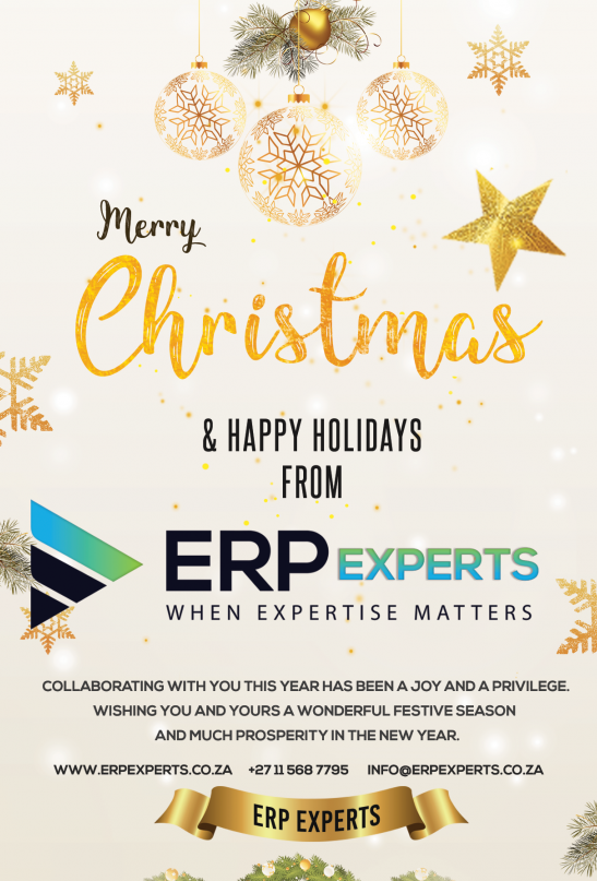erpexpertsza's tweet image. We couldn’t do it without you. Thanks for a great year and we wish you all the best as you embark on the new year ahead.
 #merrychristmas #seasonsgreetings

erpexperts.co.za/seasons-greeti…