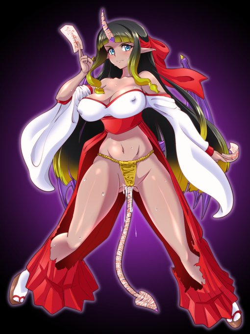 淫魔化すごろく2発表記念に未公開だったskebご依頼の淫魔ハツネさんを! 