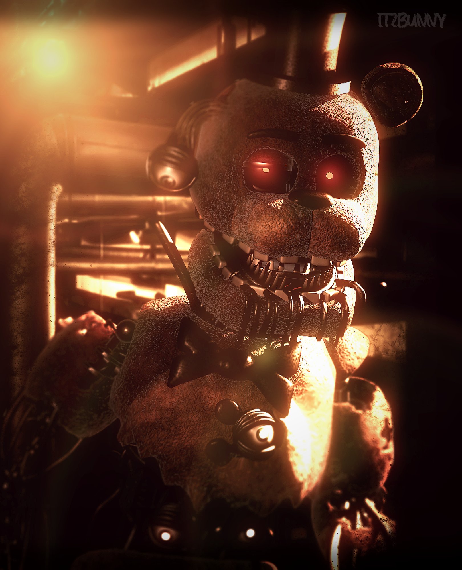 🇫🇷Rayan2802🇹🇳🇩🇿 on X: (FNAF/C4D) Withered Freddy Jumpscare V4 Credit  : Model Base : Scott Cawthon and Steel Wool Model of Withered Freddy :  @alfredman201 Programs : Made in : Cinema 4D R21