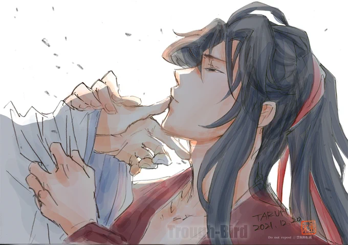 おはようございます。
【藍湛、オレも連れていけ】
【だめ、キミはここで待っていて・・・】
#忘羨  #陳情令 #cql #魔道祖師 #마도조사  #mdzs 