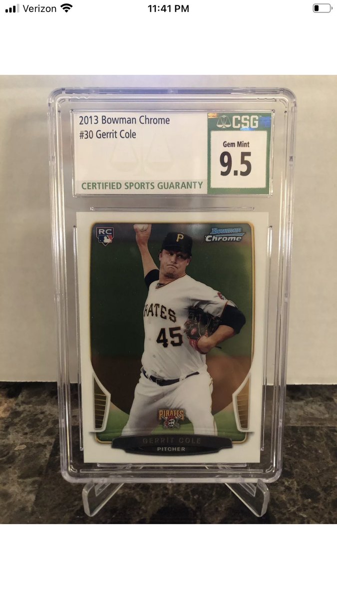 For Sale!! Gerrit Cole RC. Shipping included in price. $30 shipped in US @HobbyConnector @sports_sell @Hobby_Connect https://t.co/3K23vi7Hfe