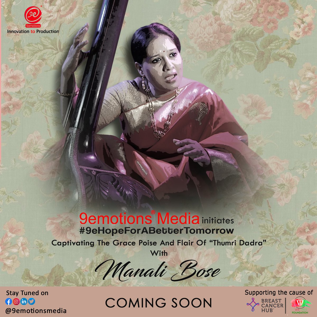 #COMINGSOON !!
.
9emotions® Media initiates #9eHopeForABetterTomorrow Captivating The Grace Poise And Flair Of 'Thumri Dadra' With MANALI BOSE #EP54
.
<a href="/9emotionsmedia/">9emotions® Media</a> 

#Singer #performance #ArtistOnTwitter #art #tradition #performer #indianculture #9emotionsmedia