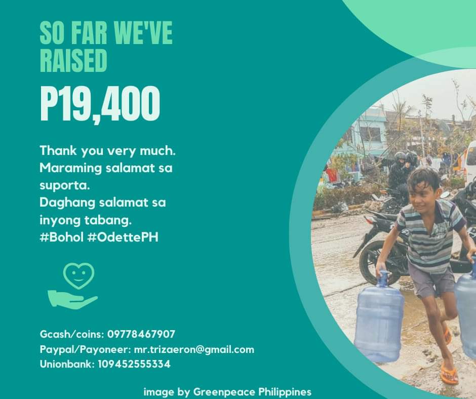 MrTrizaeron's tweet photo. Our province in the PH needs help due to super typhoon Rai. I've raised around $400. As small as $1 can help for food. We need at least basic needs, food and water. Thank you very much, especially my bug hunter friends. https://t.co/3niG8y2ifl