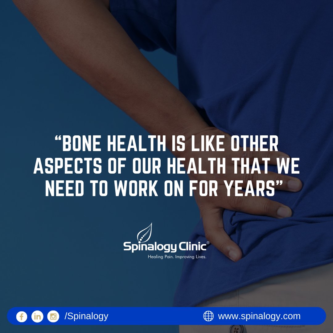 spinalogy's tweet photo. “Bone health is like other aspects of our health that we need to work on for years.”
#Spinalogy #SpinalogyClinic #BoneHealth #Health #HealthyBones #OrthopedicDoctor https://t.co/1cUFbMIBGP