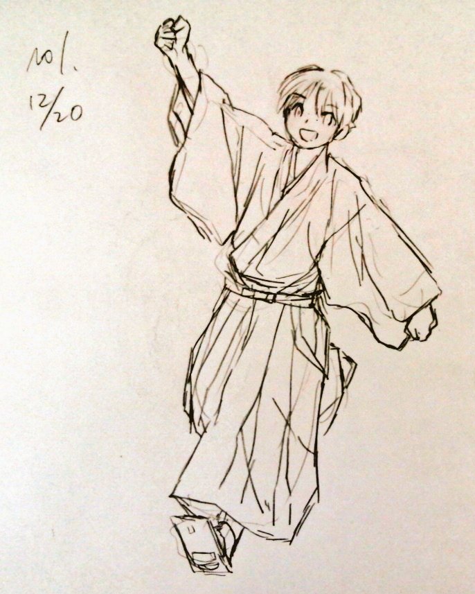 #一日一模写Ⅱ 1/365
2クール目に突入です🌈
一部、toshi様イラスト参照 