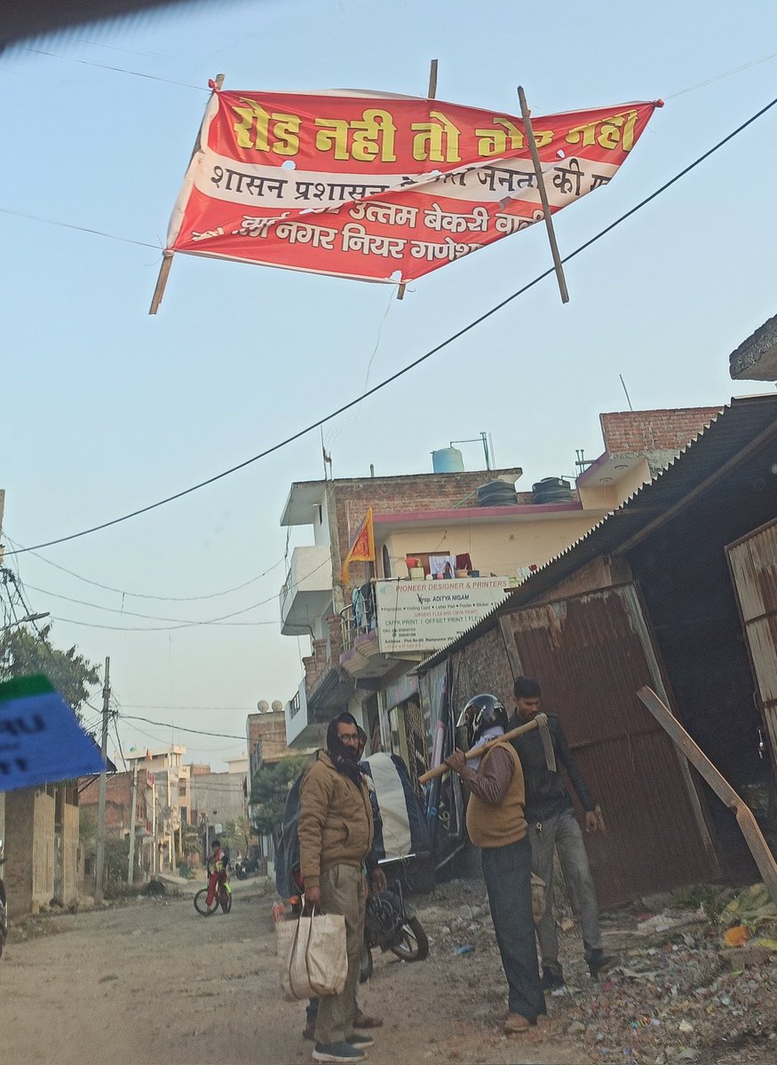 mukeshps's tweet photo. @myogiadityanath @kpmaurya1 @Satishmahanaup @narendramodi @PMOIndia @nitin_gadkari @DMKanpur Sir I think this is fair ask for ROAD from ~2k families &amp; fair way to raise voice when womens from community to reached out many times to local Parshad &amp; Mantri-saheb but no result. https://t.co/gZRf4gSrOM