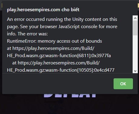 gamefi2022's tweet photo. @HeroesEmpires shit experience game
error all day https://t.co/Ixx6atLm5R