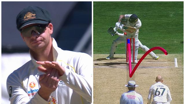 FoxCricket's tweet photo. Smith’s review stunner as ‘surprised’ Stokes burnt in Poms’ crisis 🧐🎯❌

👉 https://t.co/00VX43Cb9U https://t.co/WNdWihRNux