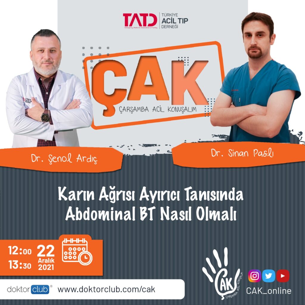 ÇAK’da bu hafta: Karın ağrısı ayırıcı tanısında abdominal BT buff.ly/3Eaacgj #acilservis #bilgisayarlıtomografi #ÇAK #karınağrısı