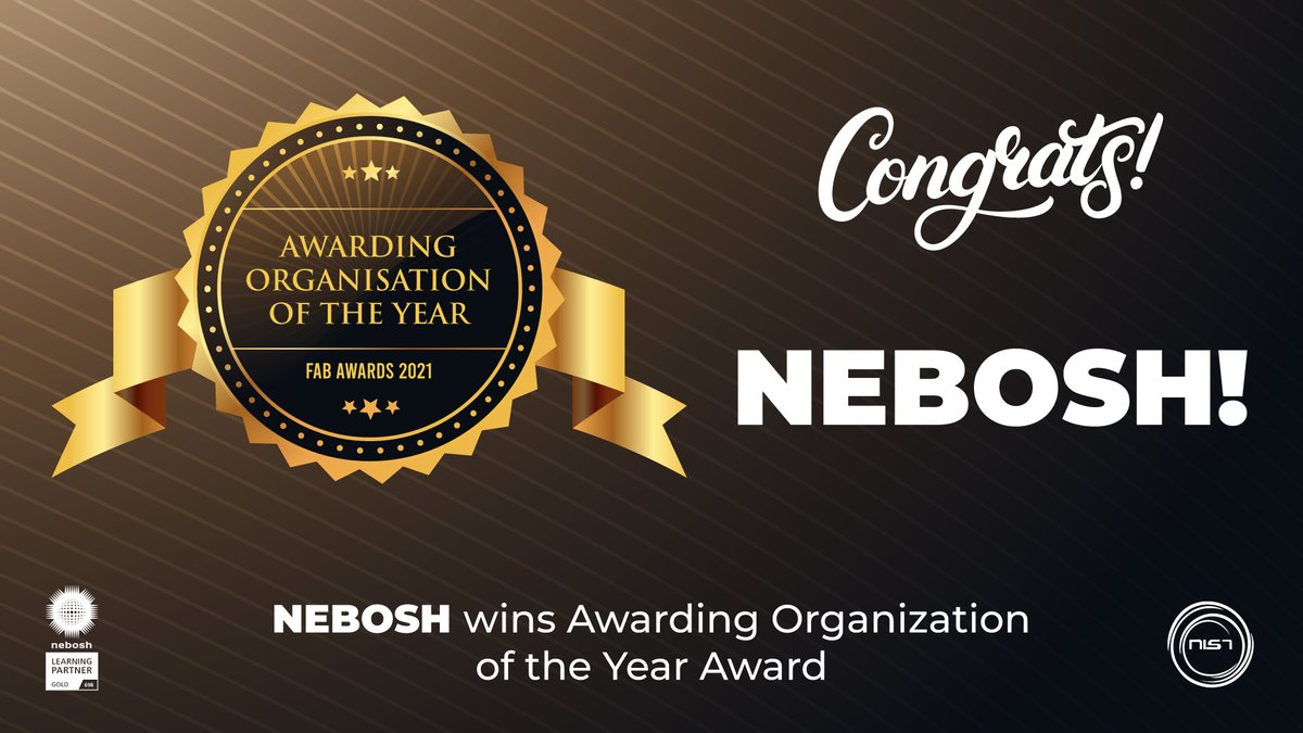 NIST_Global's tweet photo. Hearty congrats from NIST Team! We are truly proud of your incredible achievement of having been recognized by FAB (Federation of Awarding Bodies) for the exceptional work of your team members.@NEBOSHTweets
#nebosh #Neboshcourse #Safety #nist https://t.co/IbhLjurEtq