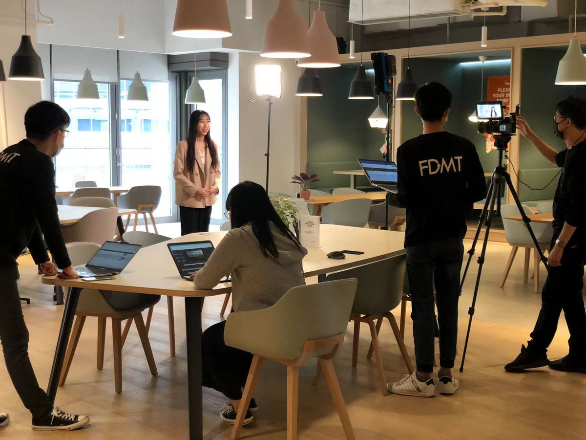 IMCSP_Lingnan's tweet photo. A little sneak-peak of the recent video shoot with our @IMCSP_Lingnan alumni and #FDMTConsulting to share the joined efforts to improve our students' #employability. Watch out for the full video on our website soon: https://t.co/UAscbhyCVX #JobEx @DSocsp https://t.co/0DVqERD6SM