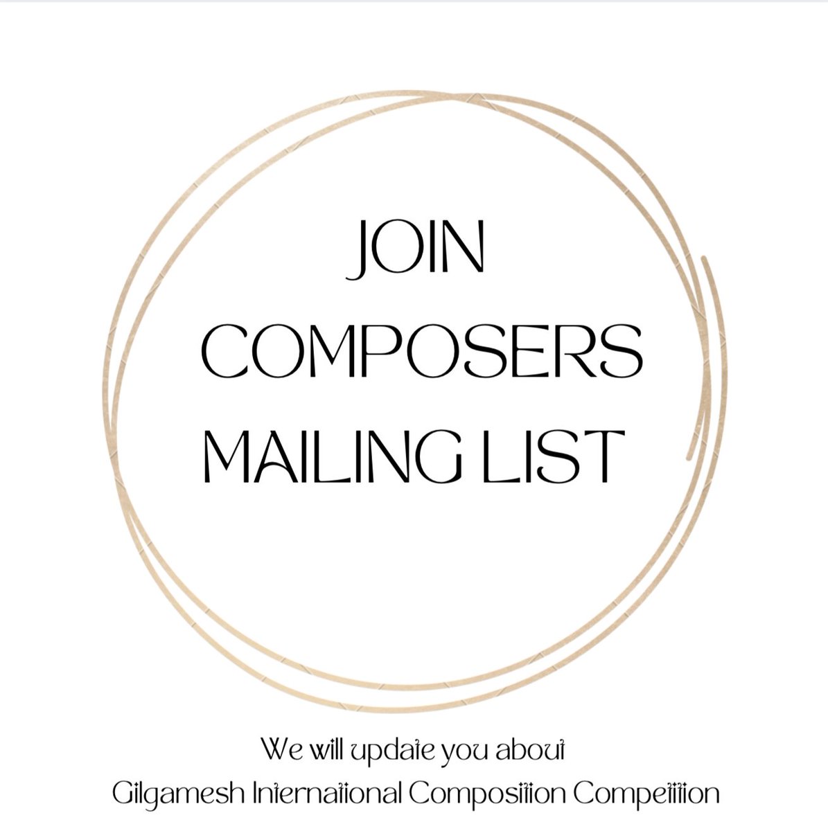 gilgamesh_art's tweet photo. Are you a music composer? Please join this mailing list. We will update you with the news about the Gilgamesh International Composition Competition
https://t.co/yH77Lo8imr
#composerlife #composers #composer #competition #competitions #composition #Compositioncompetition
#music https://t.co/rk4nUl3NV5