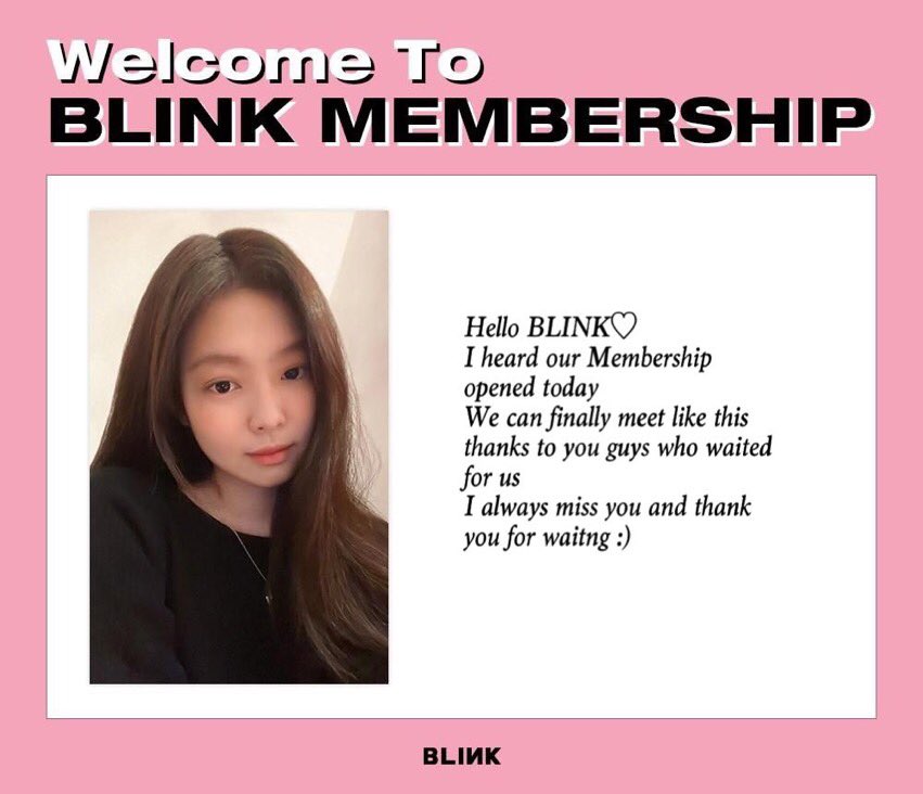 BLACKPINKCNTRAL's tweet photo. Welcome to BLINK MEMBERSHIP 🤍

#JISOO #JENNIE #ROSÉ #LISA #BLACKPINK #블랙핑크 @ygofficialblink @BLACKPINK https://t.co/O2GczA4kok