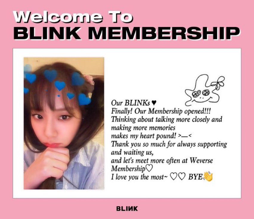 BLACKPINKCNTRAL's tweet photo. Welcome to BLINK MEMBERSHIP 🤍

#JISOO #JENNIE #ROSÉ #LISA #BLACKPINK #블랙핑크 @ygofficialblink @BLACKPINK https://t.co/O2GczA4kok