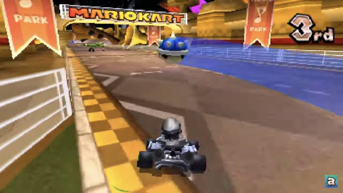 FakeShowbizNews's tweet photo. Mario’s team complain he was wrongly targeted as he was not leading the race when the blue shell arrived - he was third behind Wario and Princess Peach, with Yoshi down in fifth https://t.co/M8beRGdKjn