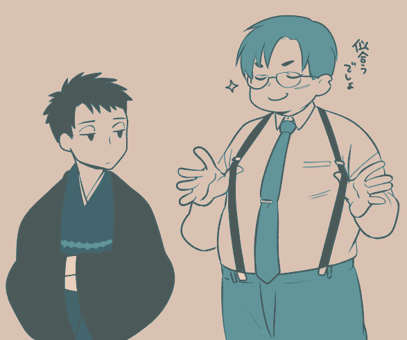 @KATANAGAMI_kabe 
バレンタイン周辺が一番じゃれてたなこの二人 