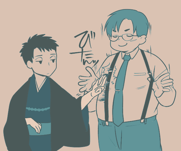 @KATANAGAMI_kabe 
バレンタイン周辺が一番じゃれてたなこの二人 