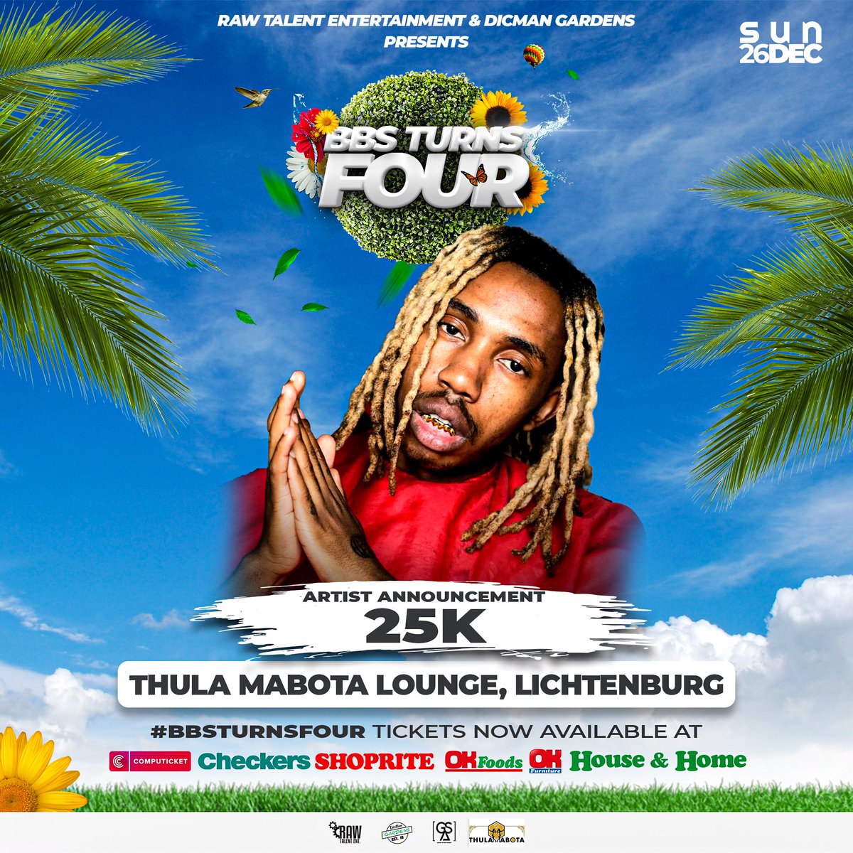 RawTalentEnter's tweet photo. We got none other than the SA HipHop savior, Pheli Makaveli himself, @TheReal_25K at #BBSTurnsFour!

Last day for Early Birds, get your tickets now! 

This is going to be an amazing show! https://t.co/zhlQNFN2u7