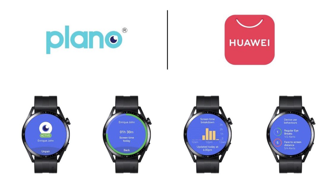 JUST IN: planoApp is now available on HUAWEI WATCH GT 3! Big industry steps in to help solve the global epidemic of myopia! <a href="/Huawei/">Huawei</a> <a href="/plano_app/">plano</a> #media #news #technology #innovation #myopia