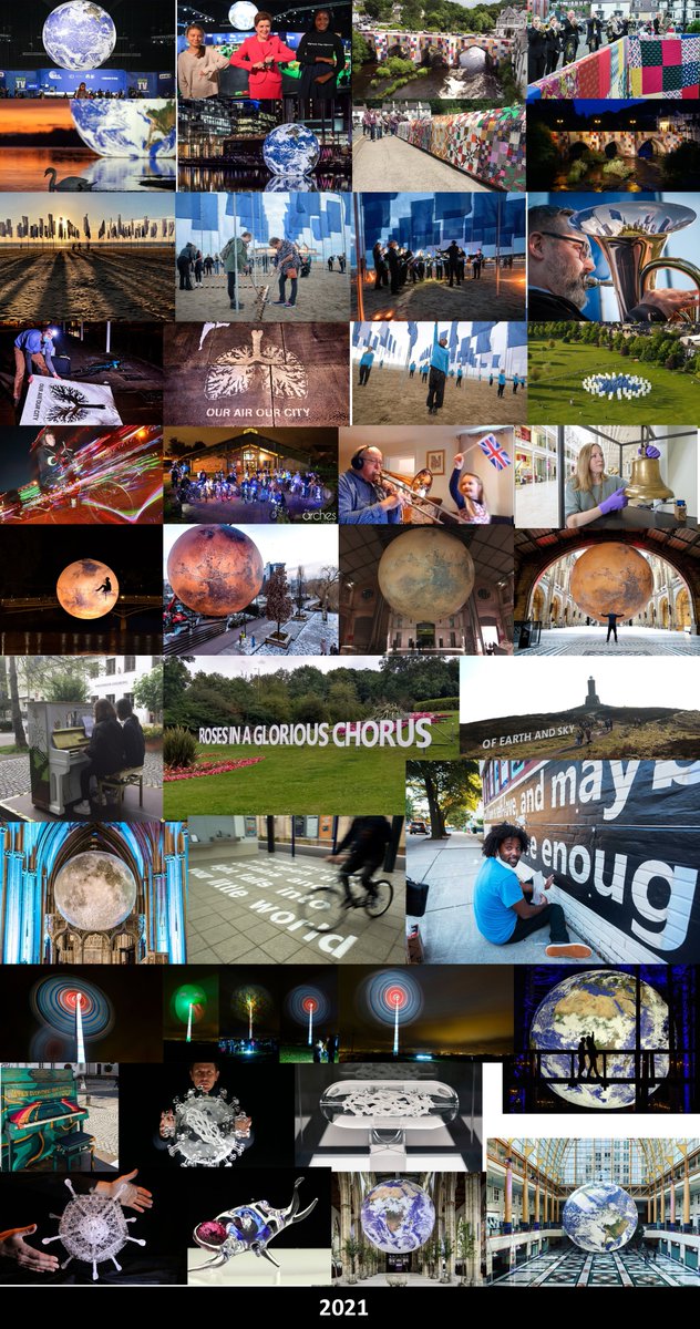 Well that's almost a wrap. Its been quite a year, with 100+ exhibitions in 17 countries. A few pics from 2021>dets found at LukeJerram.com/artworks Thanks to great team Leela, Cara &amp; Ali,technicians fabricators &amp; all museums festivals for presenting&amp;commissioning these works too!