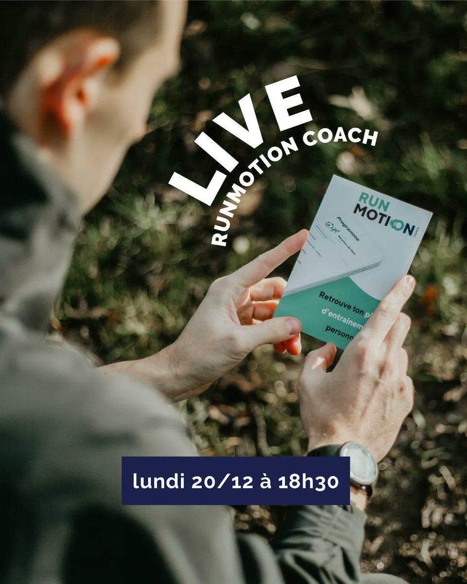 LIVE x <a href="/RunMotionCoach/">RunMotion Coach</a> 🔥 On vous donne rendez-vous ce soir sur Instagram à 18h30 👌🏻

Nous recevons Guillaume Adam, fondateur de l'application d'entraînement RunMotion Coach que nos abonnés ont découvert dans la box de décembre pour parler entraînement pendant les Fêtes 🎄