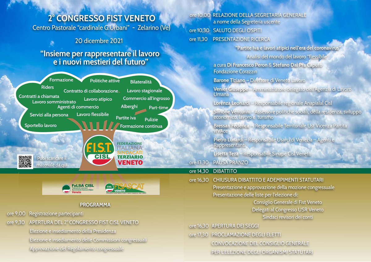 FistCisl's tweet photo. 🟢🟡 Al via i  Congressi regionali in casa @FistCisl. “Insieme per rappresentare il lavoro e i nuovi mestieri del futuro” è il leitmotiv del II  Congresso della Fist Cisl #Veneto con circa 100 delegati #FisascatCisl e #FelsaCisl. Cari Auguri di Buon Lavoro! 🌈 https://t.co/u1mkRJDm7j