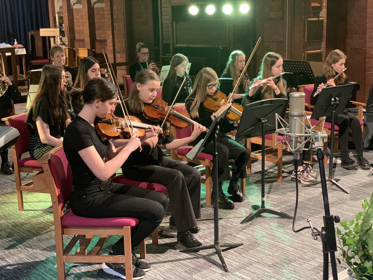 And we’re off … filming our virtual Christmas Concert !