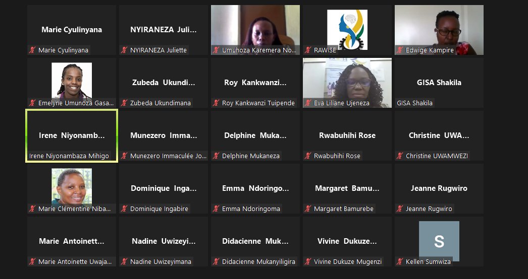 Rwanda_Edu's tweet photo. Dr. Valentine UWAMARIYA, Minister of Education & also member of @STEMWomenRwanda, opened the virtual 2nd Symposium of Rwanda Association for Women in Science & Engineering #RAWISE held under the theme 'Rwandan Women's Participation in STEM R&D-Current Status,&Future Perspectives' https://t.co/dZEencpYN4