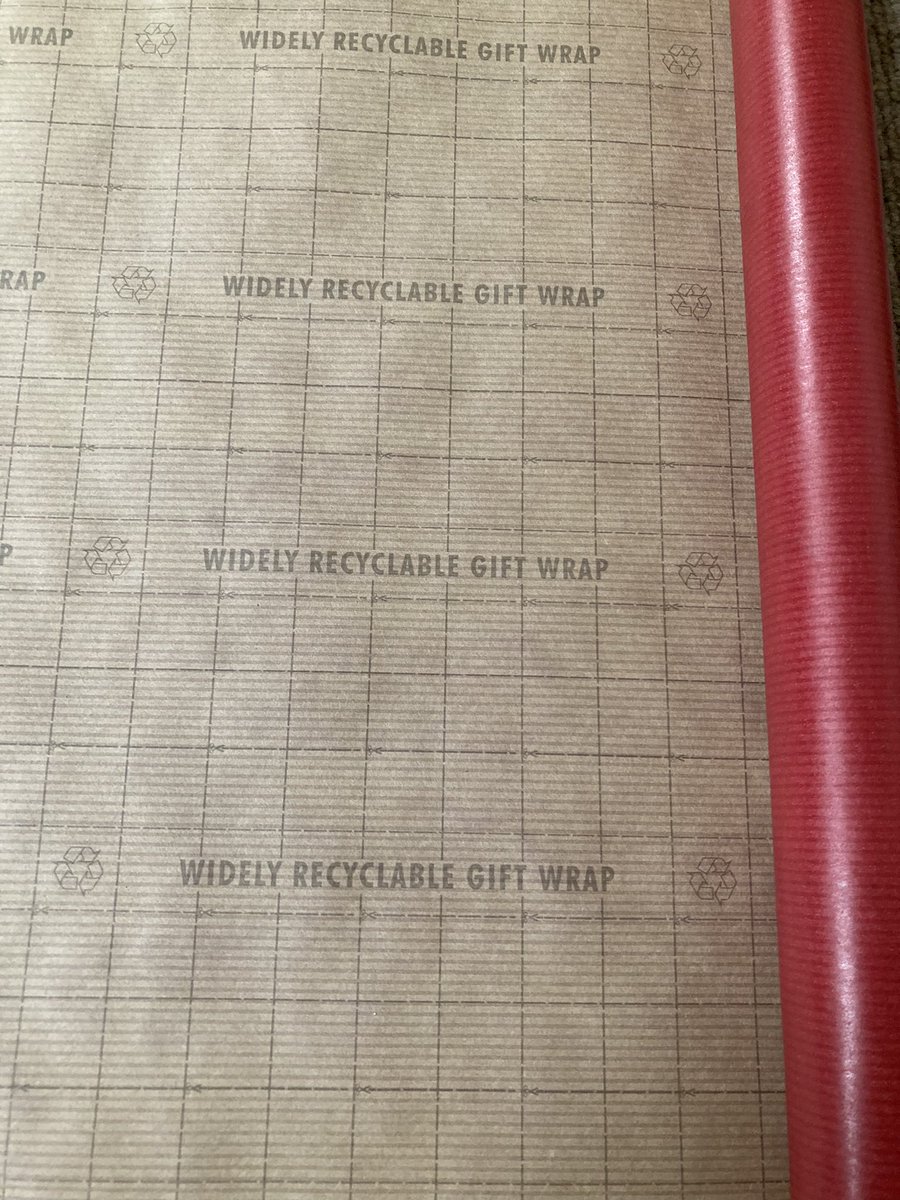 Whoever first had the idea of printing squares on the back of wrapping paper is a genius.