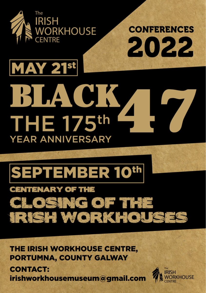2022 Irish Workhouse Centre conferences, dates for your diary.
(Note change of date to our September conference)
<a href="/MuseumTheIrish1/">Museum @ The Irish Workhouse Centre</a> 
<a href="/GressenhallFW/">Gressenhall Farm and Workhouse</a> 
<a href="/WorkhouseNet/">The Workhouse Network</a> 
<a href="/ciaranjreilly/">Ciarán Reilly</a> 
<a href="/MU_AHI/">Maynooth University Arts & Humanities Institute</a> 
<a href="/VisitPortumna/">Visit Portumna</a> 
<a href="/heritage_irish/">Irish Heritage News</a> 
<a href="/IHSA1950/">Irish History Students’ Association</a> 
<a href="/irishhistory/">Irish History Podcast (Fin)</a> 
<a href="/IrishHistSoc/">Irish Historical Soc</a> 
<a href="/HistoryOfEire/">Irish History On Reddit Feed</a>