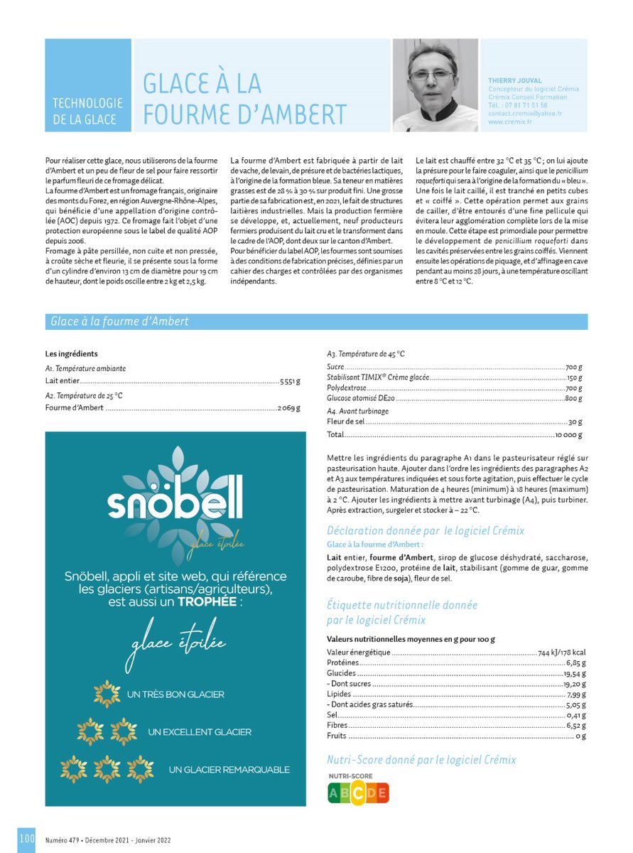 SSchemb's tweet image. LE JOURNAL DU PATISSIER Ravie de partager la sortie du nveau n°. Le compte à rebours pour le lancement de « glace étoilée » est lancé ! snobell.com #glace #glaciers @frgaudry @franceinter @francebleu @franceinfo @M6 @France2tv @France3tv #glacerie #sorbet #artisanat