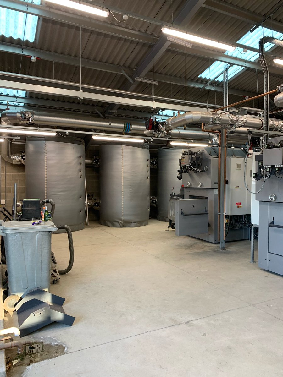 KeithMarchant's tweet photo. Two of our engineers Andy &amp; Andrew have just finished re-lining two boilers in Yorkshire,they are part of a district heating scheme, another happy customer. Well done to all involved 
If we can help you with your biomass or wood waste boilers phone 01289 305455 https://t.co/DtZdJMNzcW