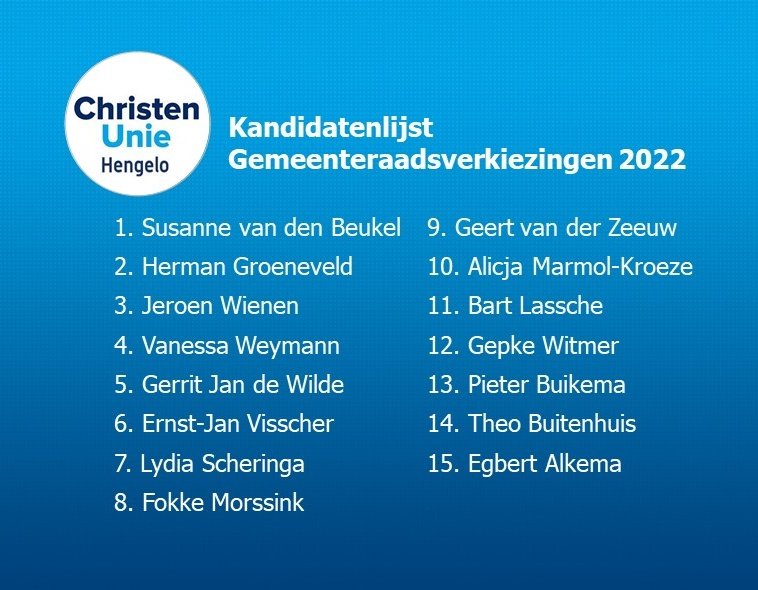 ChristenUnie Hengelo tweet media