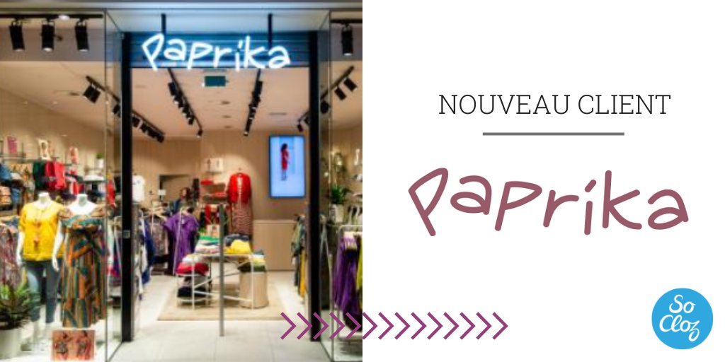 Socloz_FR's tweet photo. [#News]

SoCloz est ravi d'accueillir l'enseigne Cassis Paprika parmi ses enseignes clientes ! 👍👏

Merci d'avoir choisi SoCloz pour accompagner votre transfo omnicanale 🚀😉👍

#Omnicanal #Retail #digitalisation #magasin #OMS #transformationdigitale https://t.co/nGYNUGsQxn