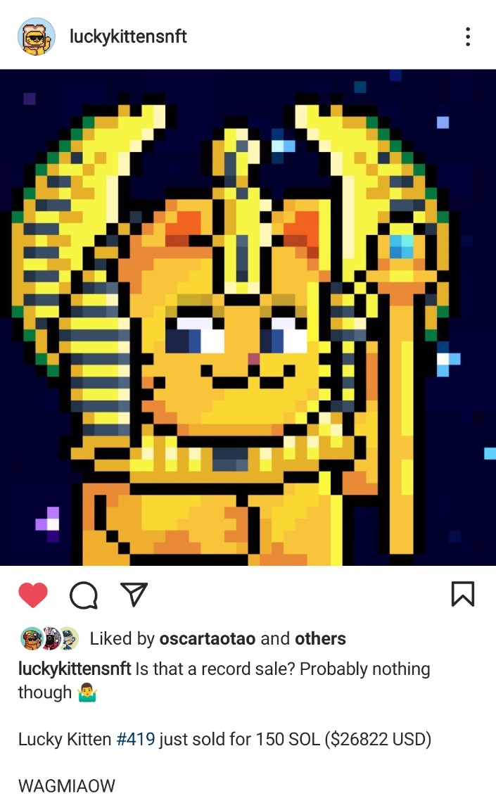 cooper_solana's tweet photo. @PaxtonBNFTers__ @solana Hey fam!

It definitely should be @luckykittensnft! This NFT has massive marketing strategies in the works. It already has extensive public reach in Hong Kong, and it now aims to attain fame overseas.

Come on board, mate! It's early, and we'd love you to adopt one of our Kittens https://t.co/t1hPnUDQ9n