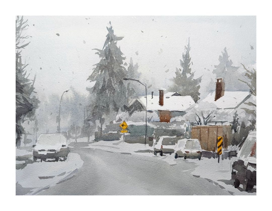 DrawingLife_Art's tweet photo. Drawing Ideas ART by @cafewatercolor ❄🎨🎨🖌

#watercolor #painting #snow #drawingideas https://t.co/QrL5ymeIbU