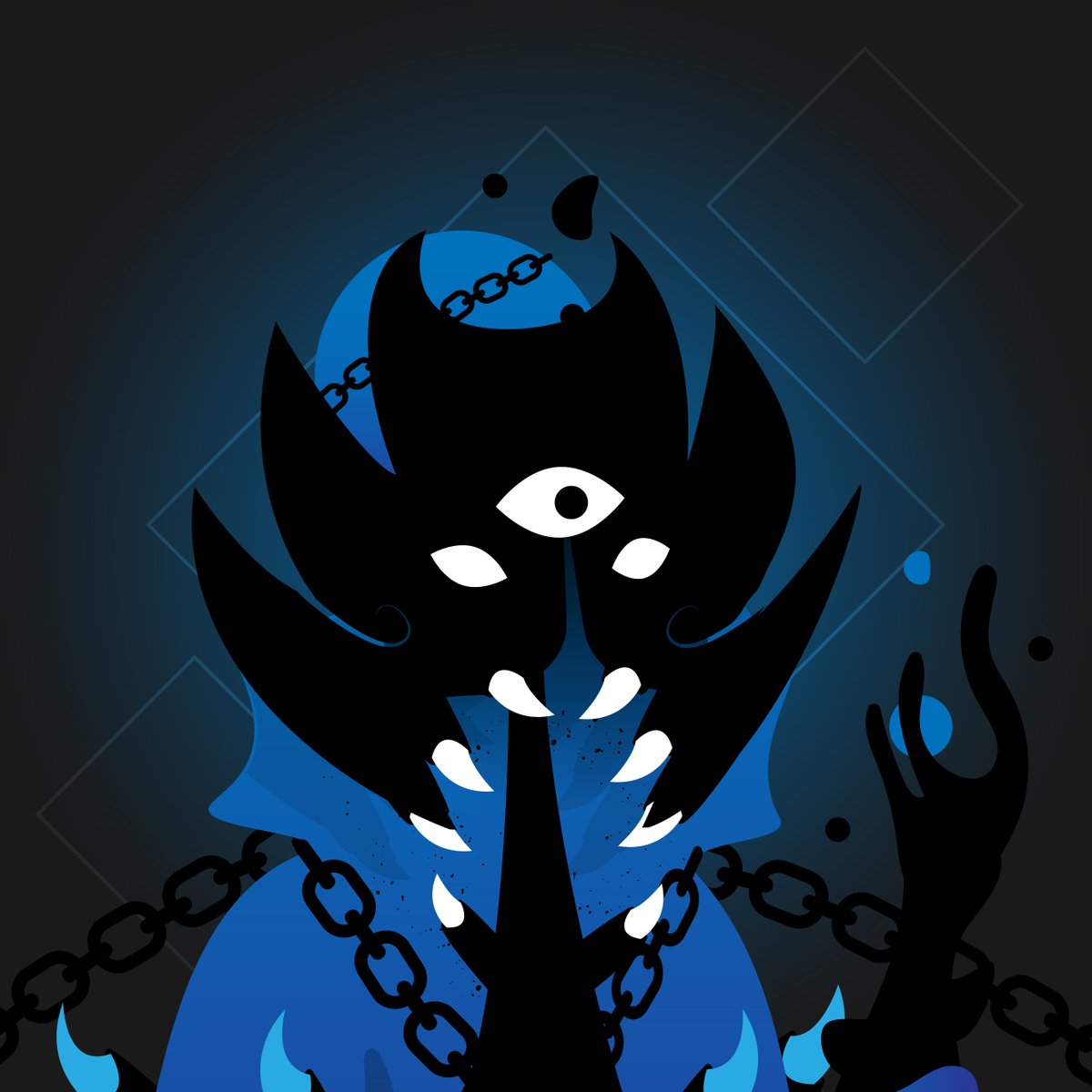 Another of the 1/1 demons from HashDemons, revived in our all new artwork style.

#TheUnrugging #nft #nfts #nftart #nftcollection $eth #nftcollector <a href="/pranksy/">Pranksy 📦</a> #NFTCommunity